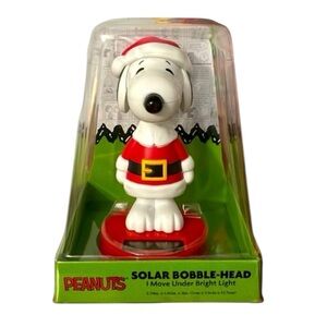 Snoopy Christmas Solar‎ Bobble Head – Peanuts Holiday Collectible